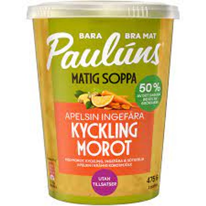 Huvudbild Pauluns Soppa Kyckling Morot