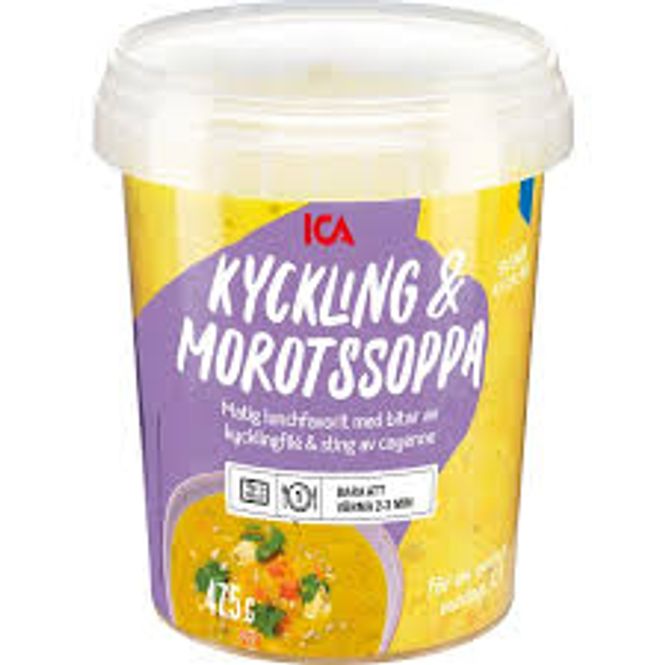 Huvudbild ICA Kyckling & morotssoppa